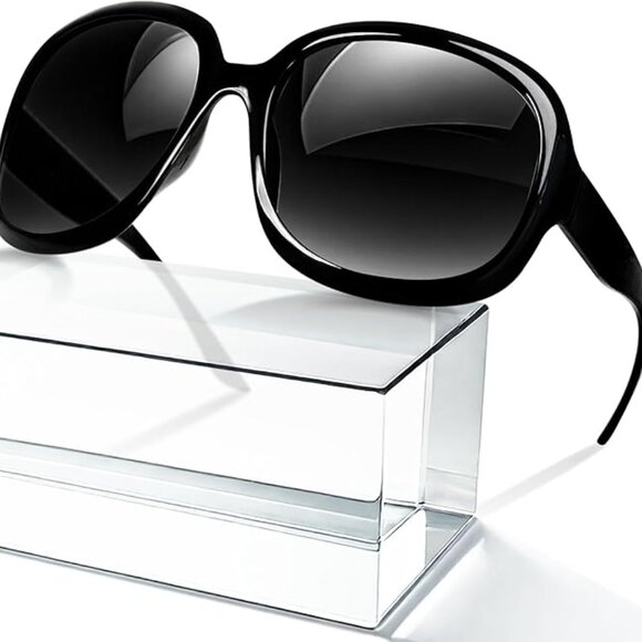 Bug Eye Oversized Polarized Sunglasses Womens, Trendy Retro Sun Glasses for Wome - Picture 1 of 6